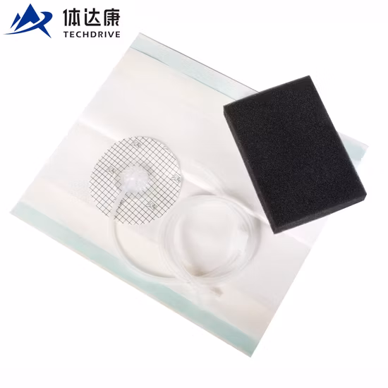 Sistemas de terapia de feridas com pressão negativa branca/preta, terapia de curativo para queimaduras, trauma, pós-operatório